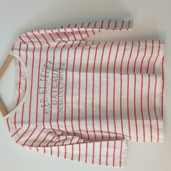 J. Crew Tops - Vintage J Crew Striped Soft Cotton Boat Neck Nautical Classic Tee Sz S Summer